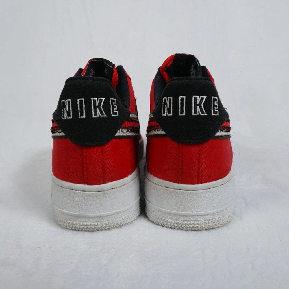 Nike Air Force 1 Low 'Reverse Stitch' Mens 9.5 University Red Retro Sneakers Y2K